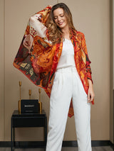 [P073] SilkSilky-DK Pure Silk Scarf 011