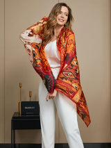 [P073] SilkSilky-DK Pure Silk Scarf 012