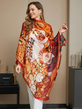 [P073] SilkSilky-DK Pure Silk Scarf 014