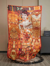 [P073] SilkSilky-DK Pure Silk Scarf 003