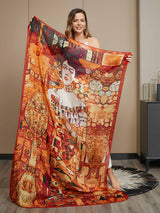 [P073] SilkSilky-DK Pure Silk Scarf 007