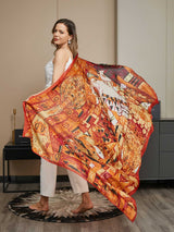 [P073] SilkSilky-DK Pure Silk Scarf 002