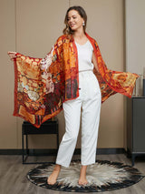 [P073] SilkSilky-DK Pure Silk Scarf 009