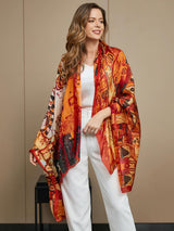 [P073] SilkSilky-DK Pure Silk Scarf 015