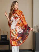 [P073] SilkSilky-DK Pure Silk Scarf 016