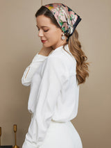 [P044] SilkSilky-DK Pure Silk Scarf 005