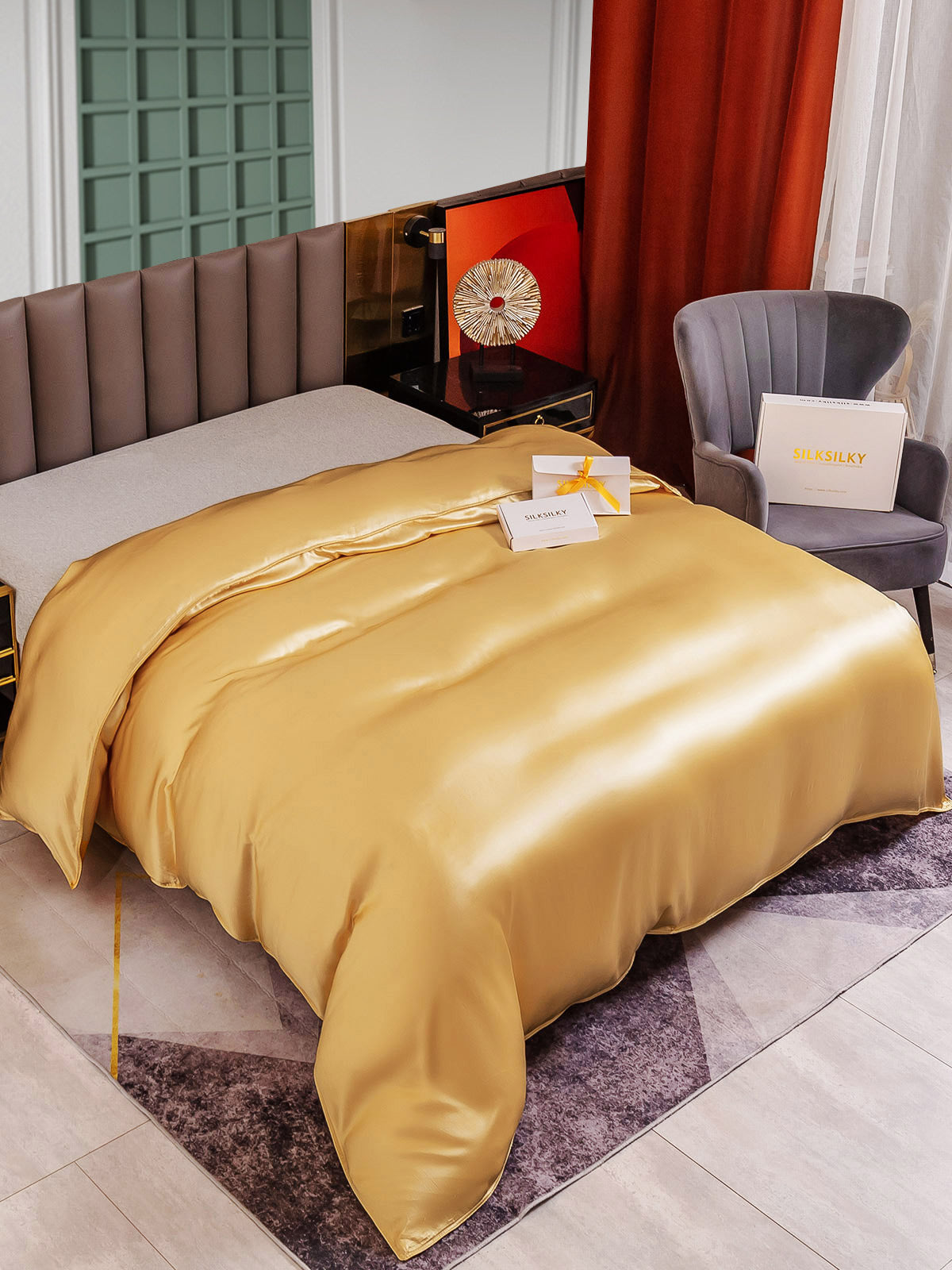 SilkSilky-DK-25Momme-Pure-Silk-Duvet-Cover-Champagne-004