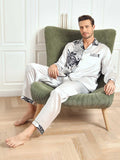 SilkSilky-DK-Pure-Silk-Long-Sleeve-Revers-Pyjamas-til-Mænd-Grå-009