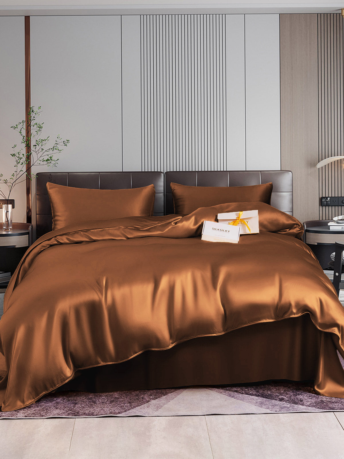 SilkSilky-DK-22Momme-Pure-Silk-Bedding-Set-Kaffe-001