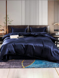 SilkSilky-DK-22Momme-Pure-Silk-Bedding-Set-Mørkeblå-001