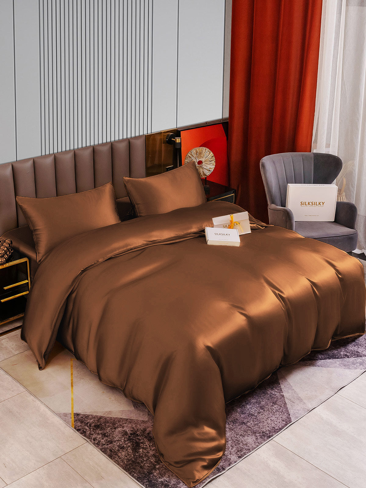 SilkSilky-DK-22Momme-Pure-Silk-Bedding-Set-Kaffe-002