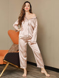 SilkSilky-DK-Pure-Silk-Long-Sleeve-Revers-Dame-Pyjamas-Lys-Pink-005