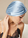 SilkSilky-DK-Pure-Silk-Sleep-Cap-Stål-Blå-002