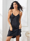 SilkSilky-DK-Pure-Silk-3/4-Sleeve-Nightgown&Robe-Set-Sort-004