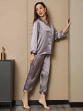 SilkSilky-DK-Pure-Silk-Long-Sleeve-Revers-Dame-Pyjamas-Grå-008