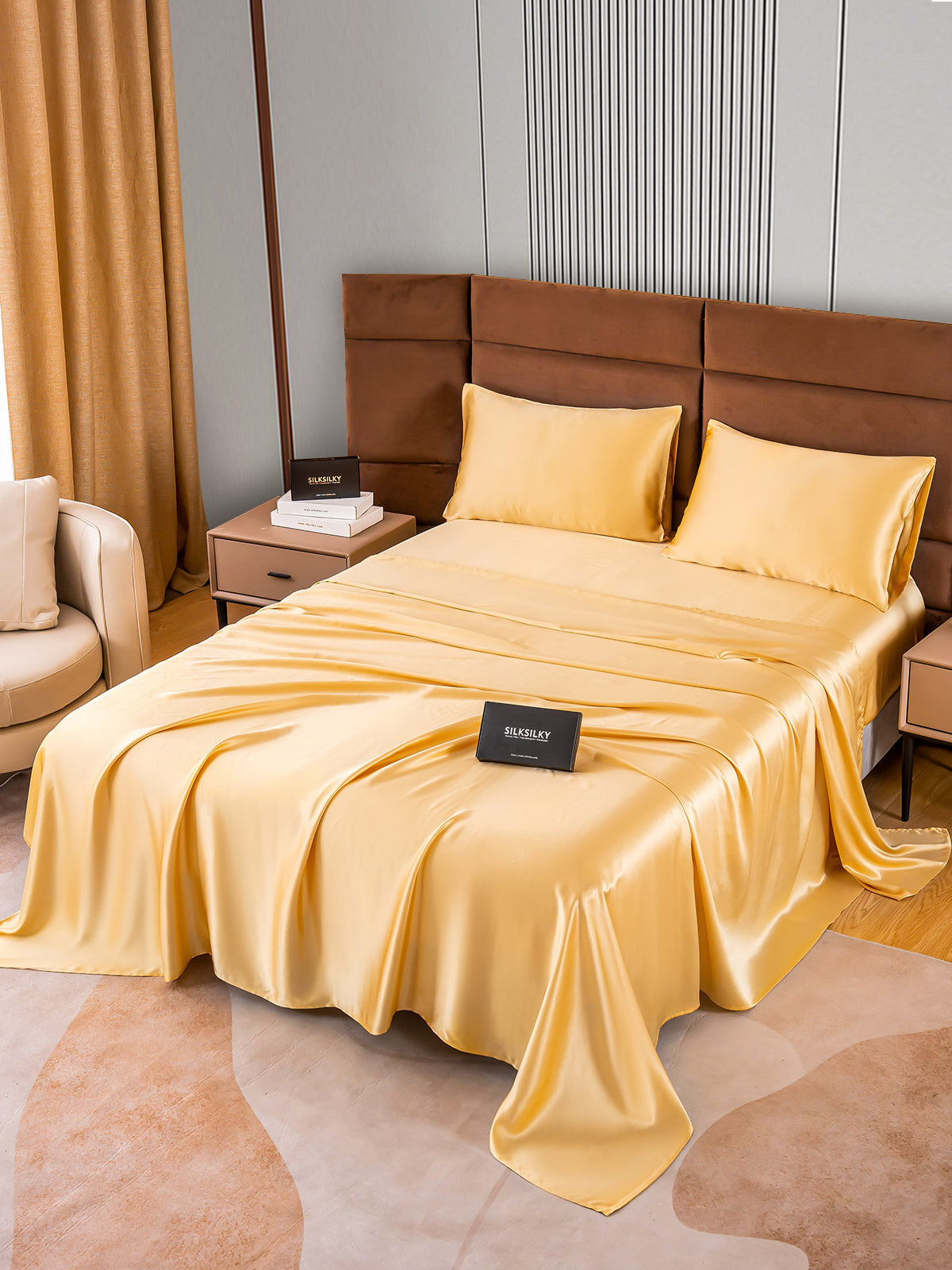 SilkSilky-DK-22Momme-Pure-Silk-Bedding-Set-Champagne-002