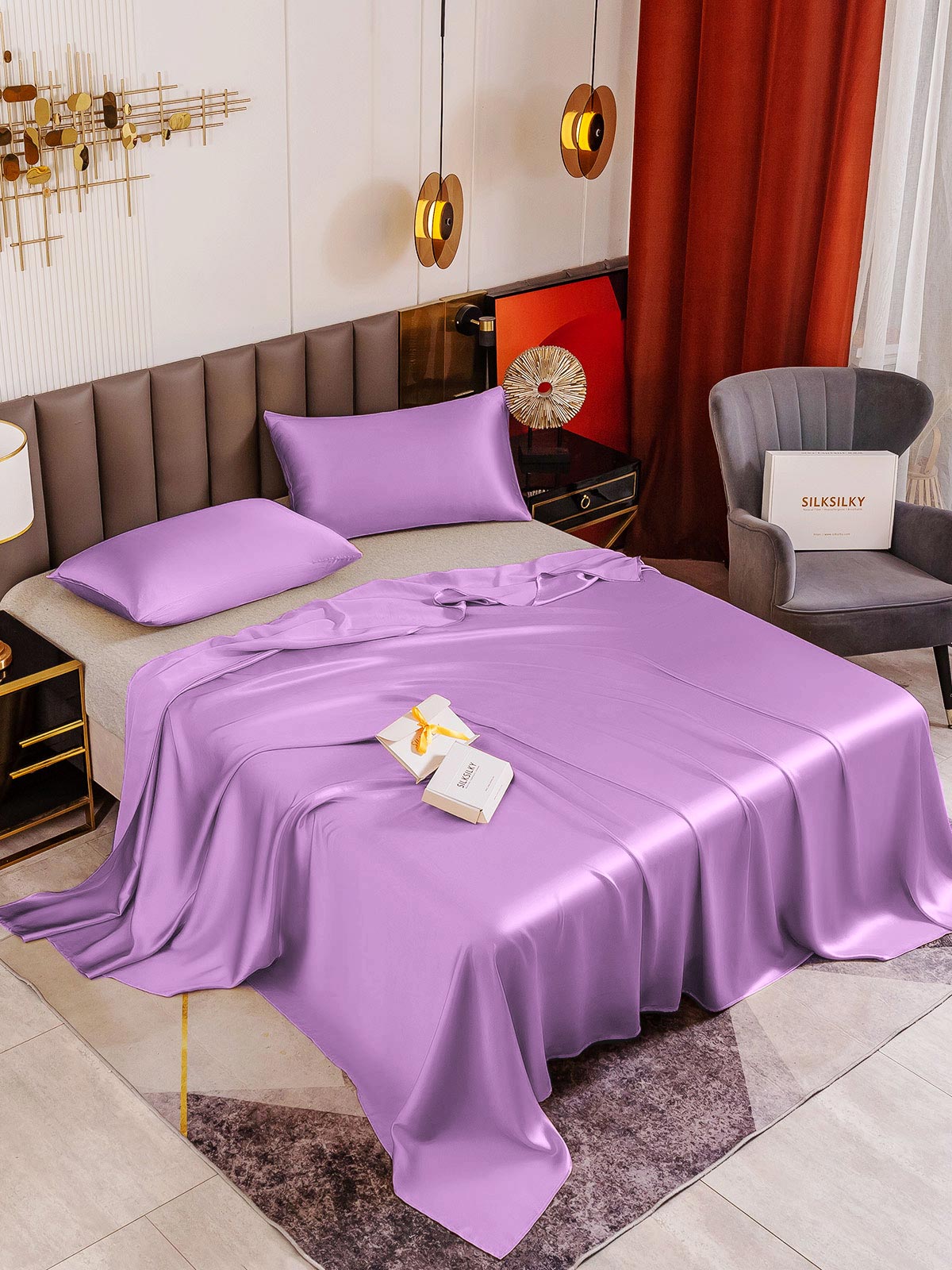 SilkSilky-DK-19Momme-Pure-Silk-Bedding-Set-Lavendel-001