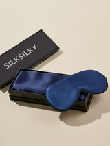 [Mørkeblå] SilkSilky-DK 19Momme Pure Silk Pillowcase Set 001